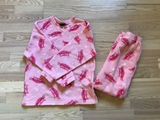 lands end fleece pajamas kid size M