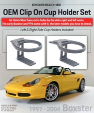 1997-2004 Genuine Oem Porsche Boxster Clip On Cup Holder Set 1997-2004 Genuine Oem Porsche Boxster Clip On Cup Holder Set