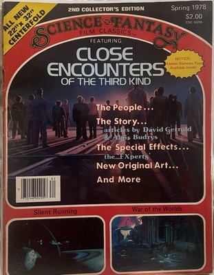 Science Fantasy Film Classics Magazine Spring 1978 No. 2 Close Encounters Poster