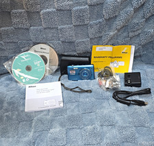 New in Box Nikon COOLPIX S5200 RARE BLUE Camera 16MP 6x Optical Zoom Wi  Fi