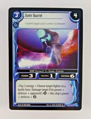 Damir Quarrel #176 - Incursion, Wars TCG card (2004 Decipher) 1U176