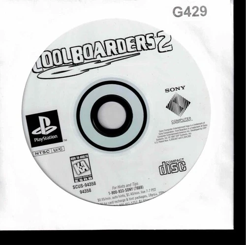 Cool Boarders 2 Sony PlayStation 1 Used Video Game Only Sleeved Without Case