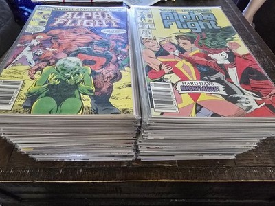 Alpha Flight Vol.1 (1983 Marvel) 127 Issue Lot   Near Complete Run   Newsprint