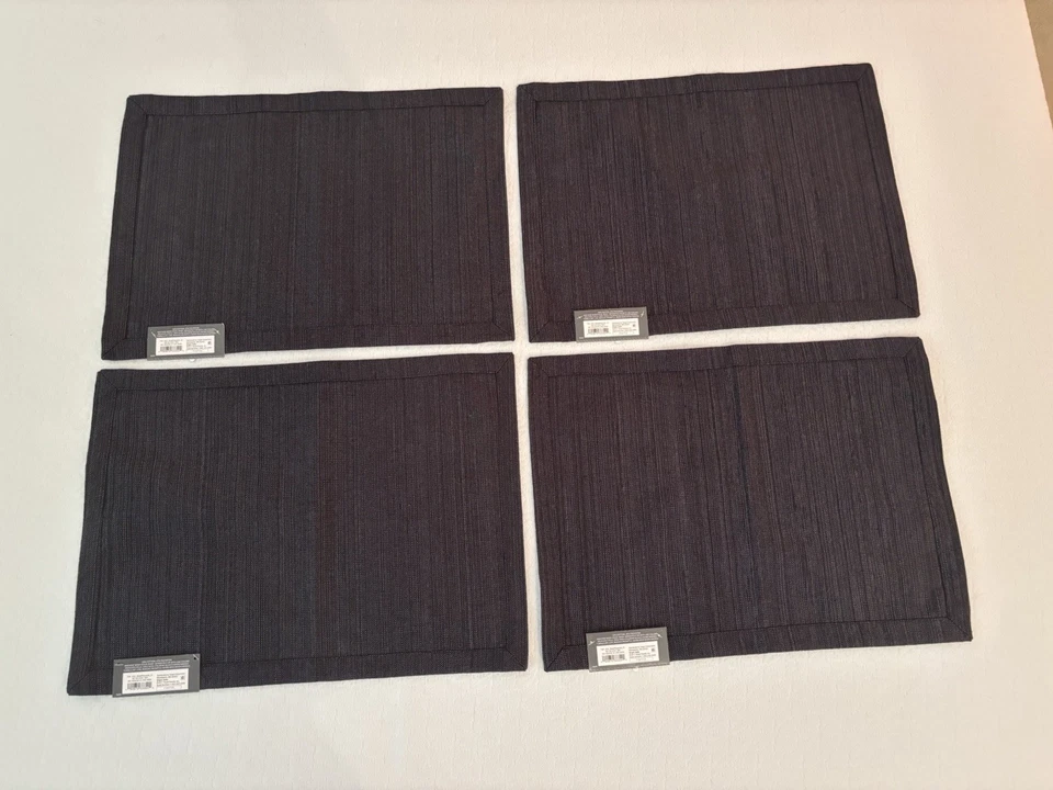 NWT vintage Target charcoal grey placemats - set of 4 - Image 2 of 4