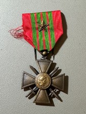 WWII French Croix de Guerre 1939&ndash;1945 Medal w/ Bronze Star Original