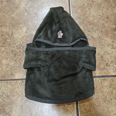 Moncler Balaclava Passamontagna Fleece Olive Green Authentic One Size Outdoor 