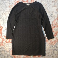XL Womens Reformation Jeans Black Mini Dress Long Sleeve (PP-19x38) Party Shift