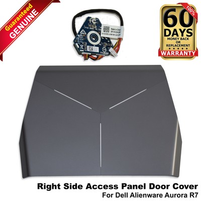 Dell Alienware Aurora R7 Right Side Access Panel Door Cover w/ Light Board XCNC1