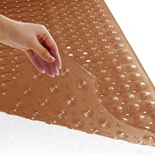Yimobra Shower Mat Bathtub Non Slip 40 x 16, Bath 16" X 40", Clear Brown