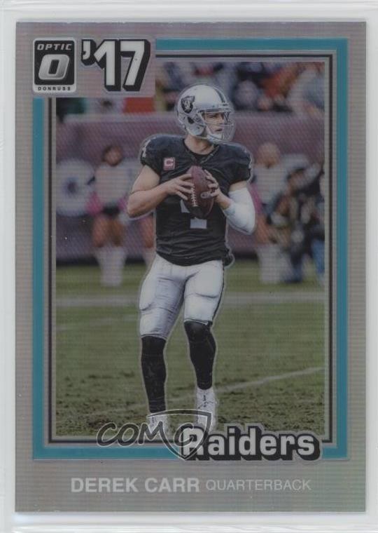 2017 Donruss Optic 1981 Tribute Derek Carr #23 0xq7