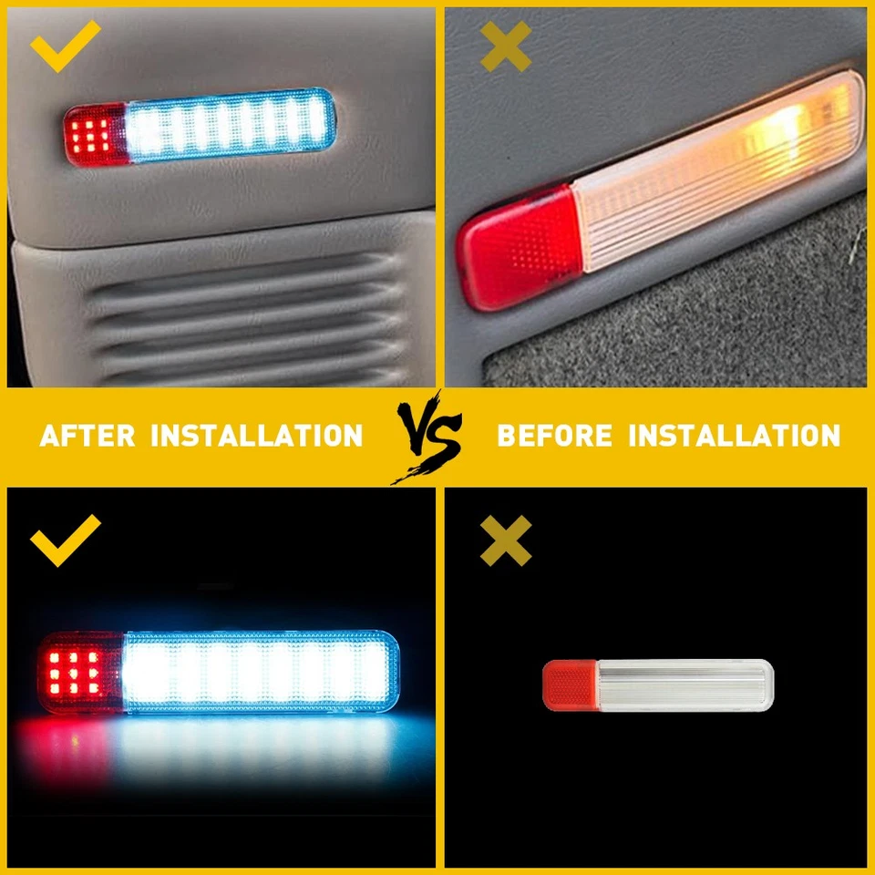 Lámpara de luz LED de cortesía para puerta para Chevy Silverado Suburban Tahoe GMC Sierra Yukon Foto 3 de 4