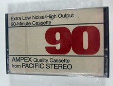 Ampex AM C90 Vintage 90 Min Blank Cassette Sealed High Output Pacific Stereo NOS
