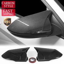 2pcs Carbon Fiber Side Door Rearview Mirror Cover For Hyundai Elantra N 2026+ US