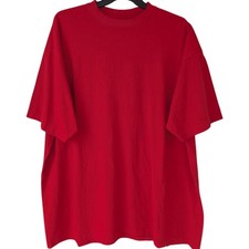 Enkalda T-Shirt Mens 3XL Red Premium Heavyweight Oversized USA Made Tee 28x32.5