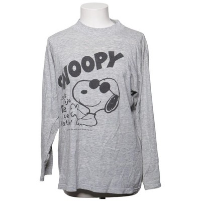 Langarmshirt, Größe: 38, Grau, Print, Damen #UY2