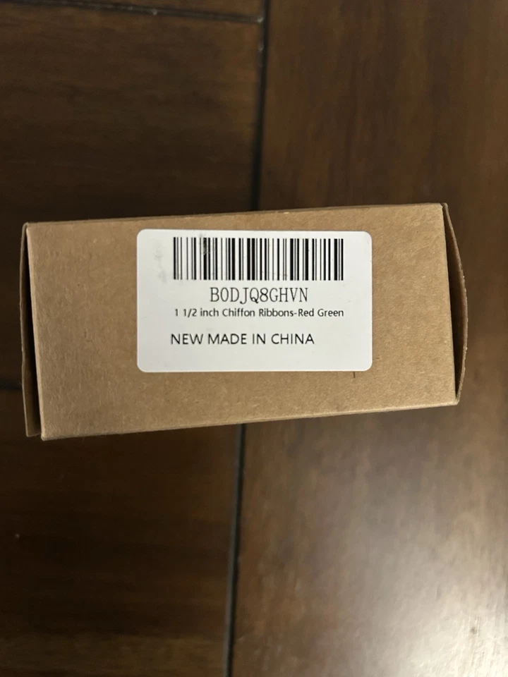 Pretty Jolly 1.5” Chiffon Ribbon Set Red & Green Christmas Craft Decor - Image 4 of 4