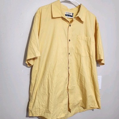 Magellan magshield Shirt Size XL short sleeve color light yellow.  New     