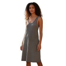 Madewell Striped Tank Dress Fits S Black White Sleeveless Casual Everyday