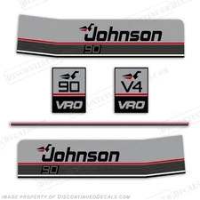 Fits Johnson 1987-1988 90hp V4 VRO Decal Kit - Decal Reproduction