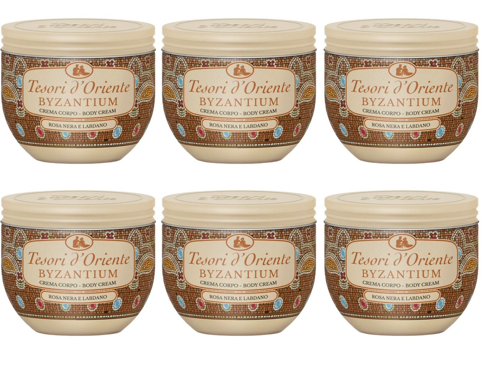 Tesori D’Oriente Crema Corpo Aromatica Byzantium Rosa Nera e Labdano 300ml-pz6