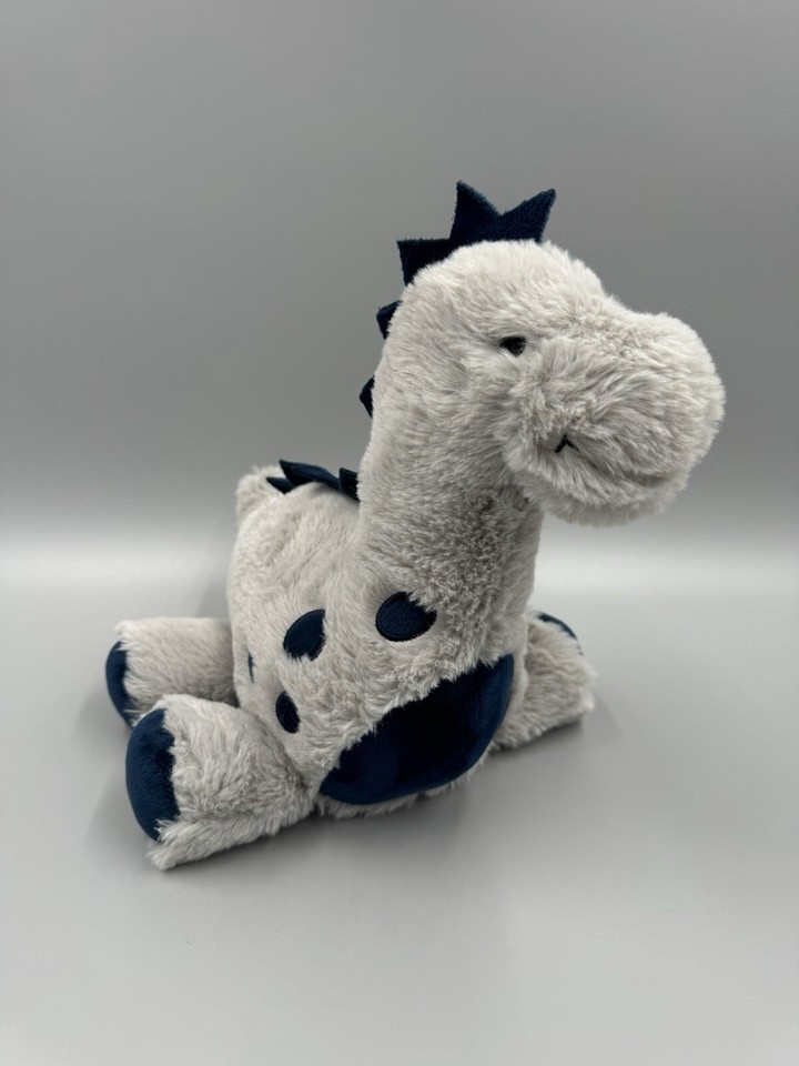 Lambs & Ivy Baby Soft Dinosaur Blue Gray 10” Plush Stuffed Prehistoric