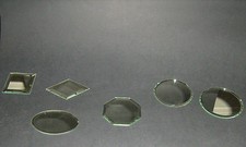 Specchietti Molati Ornamentali ROUND BEVELLED MIRROR Glass DISPLAY SWAROVSKI