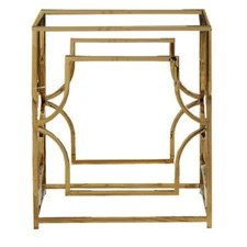 Herk Gold Plated Dining Table Base Only