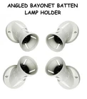 B22 Bulb Lamp Light Holder Ceiling Bulb Fitting Bayonet Angled Batten Socket NEW