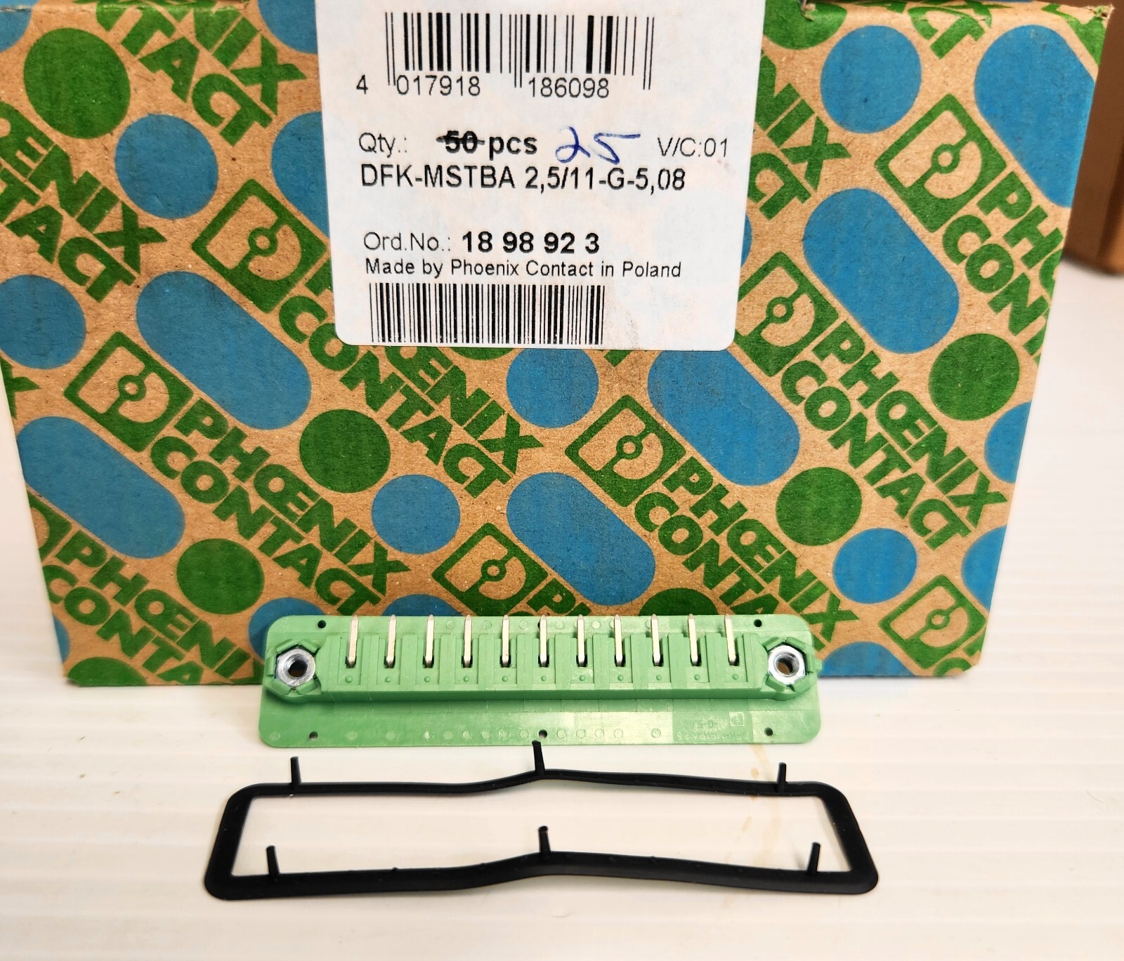 Phoenix Contact DFK-MSTBA 2,5/11-G-5,08 Feed-Through Header Male Connector