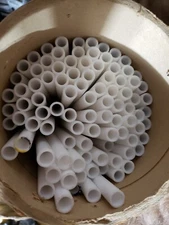 10x PTFE Teflon Tubing 1/2" OD 3/8" ID ‑ 6 ft Sticks Chemical‑Resistant