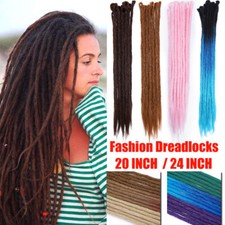 US 20  24  Dreadlocks Hair Extensions 100 Handmade Afro Twist Reggae Hair Unisex
