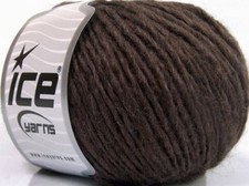 Peru Alpaca Worsted Yarn - Heather Brown 53596 50gr Merino Wool Alpaca Acrylic