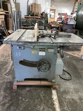 Tannewitz Model U 16" Blade 220V Table Saw with Fence Early 1940's 10 HP Motor