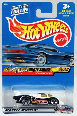 Hot Wheels Sol-Aire CX4 Tony Hawk Skate Series - 26045 NRFP 1999 White/Black