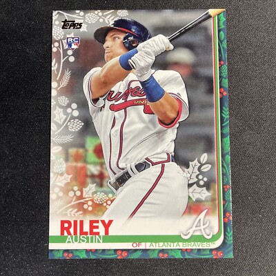 Austin Riley As A Rookie 2019 Austin Riley SP Rookie Presents in Background SSP RC - Topps ...