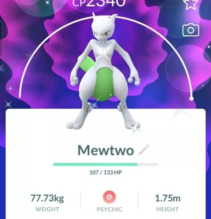 Pokémon Shiny Mewtwo - Trade Go 1 Million Stardust