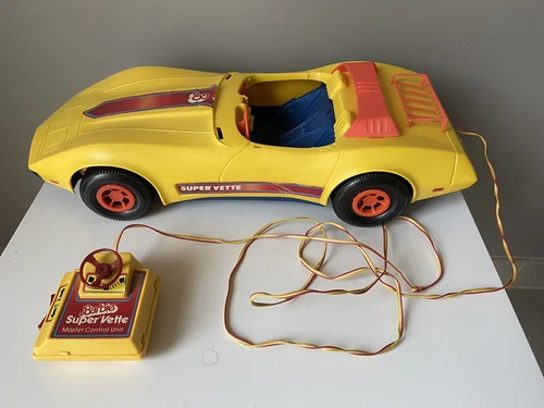 Vintage 1979 Mattel Barbie Remote Control Super 'Vette Corvette RC Car Working
