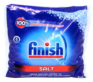 finish dishwasher water softener salt