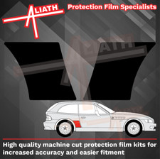 Se adapta a BMW Z3M trasero QTR arco de ala NEGRO protector de astillas de piedra película de protección de pintura