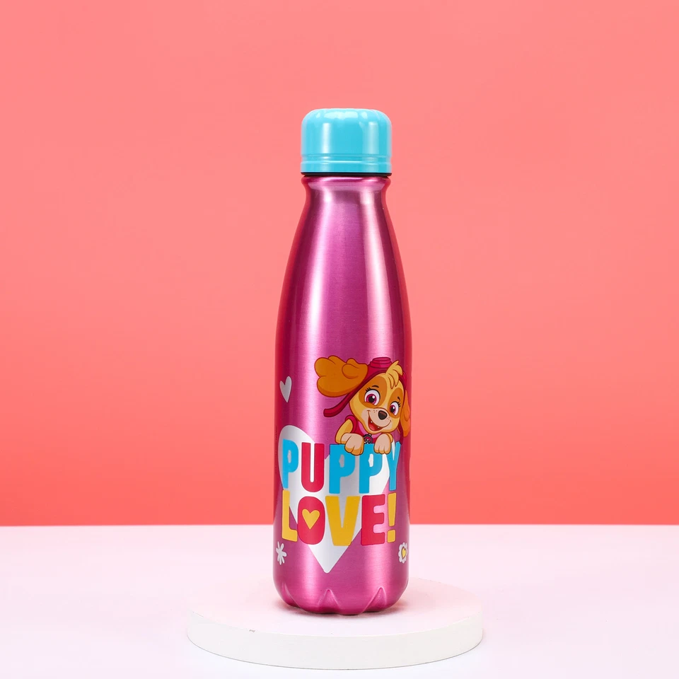 Paw Patrol Girl 600ml Aluminium Water Bottle for Kids Back to School Drinks - Image 3 of 4