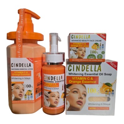 Cindella Vitamin C & Orange Essence Lotion, Branded face Cream, Oil And Soap