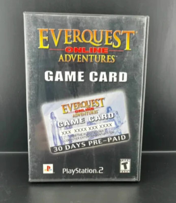 Open EverQuest Online Adventures Game Card PlayStation 2 PS2 Unused
