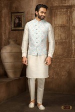 3 Pc Mens Bollywood Wear Eid Wear Kurta Payjama Boys Traditional Wear India