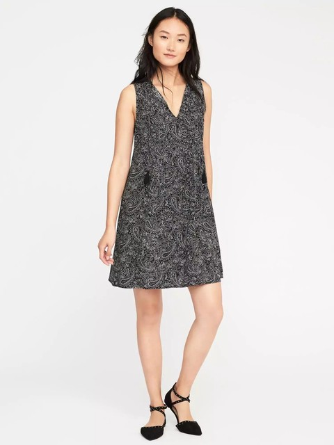 old navy pintuck swing dress