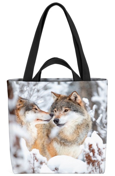 Wolf Winter Wildtier Schnee Tasche Wolf Winter Wildtier Schnee Wald Natur Tier-image