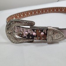 Nocona Genuine Leather Pink Camo Rhinestone Belt Size 28 Rodeo Girls