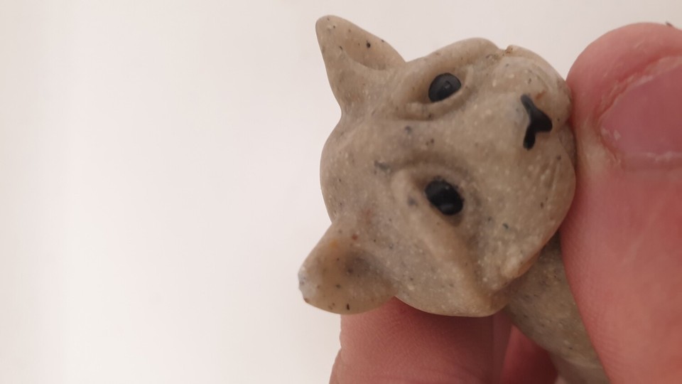 Quarry Critters 3x Cat Ornaments Stone Decorative Collectibles Pre