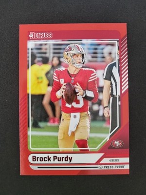 2024 Panini Donruss Football, Brock Purdy, Red, San Francisco 49ers, # 150