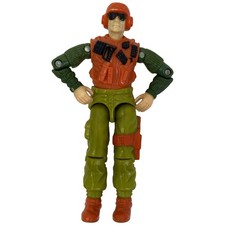 Vintage GI Joe Skidmark 3.75" Action Figure 1988 Hasbro Desert Fox Driver Used