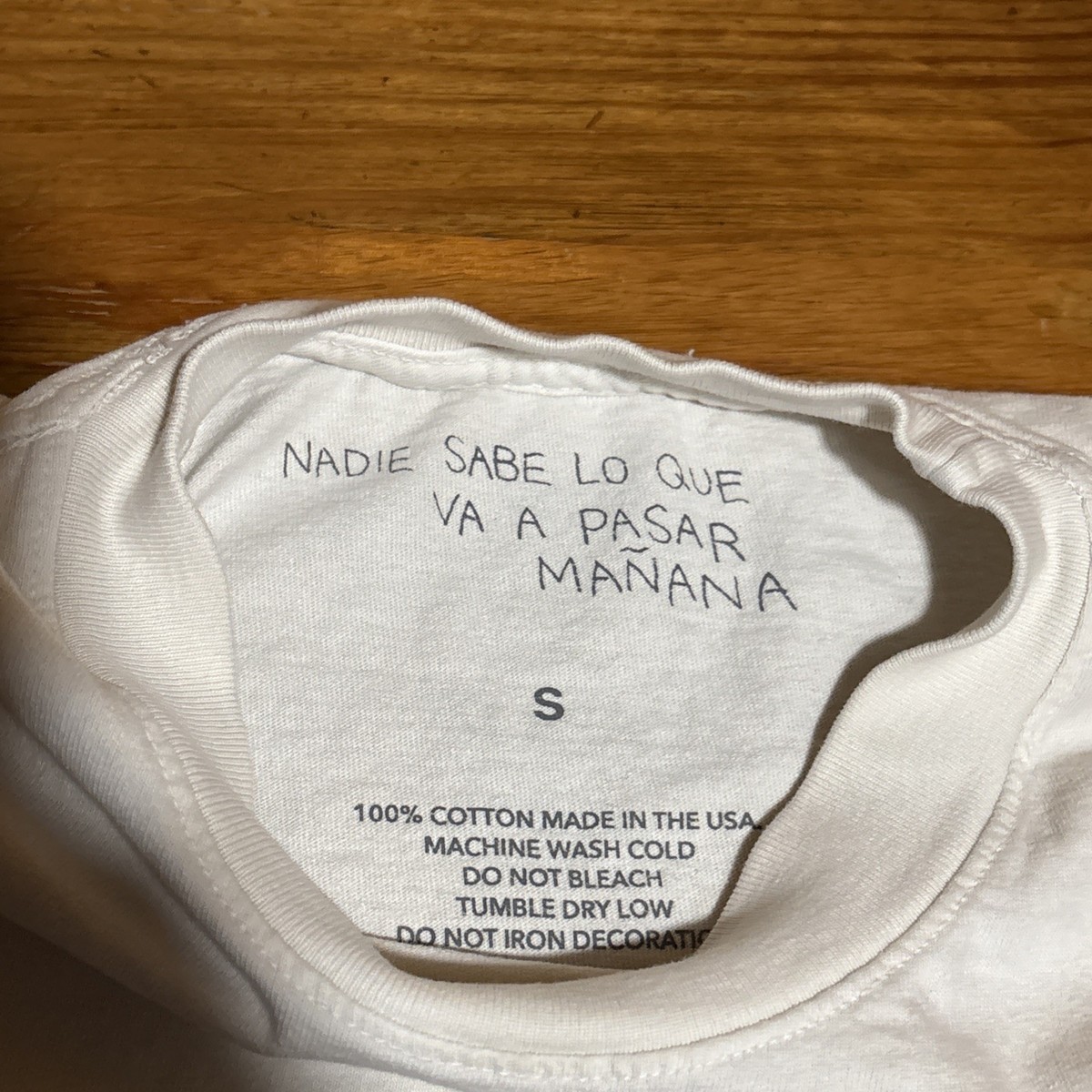 Bad Bunny Official Tour Merch Nadie Sabe Monaco Racecar Shirt Cut Off Raw Edge S View 5